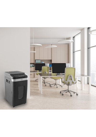 Hp Pro Shredder Auto 400cc Otomatik Beslemeli 400 Sayfa Evrak İmha Makinesi-p4-çapraz Kesim-4x12mm-53lt