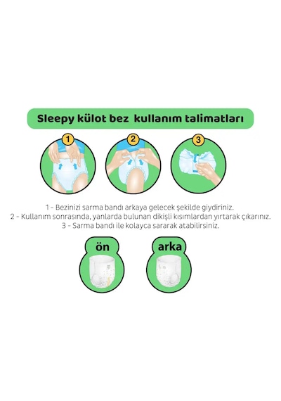 Sleepy Natural Double Soft Ultra Paket Külot Bez 5 Numara Junior 78 Adet