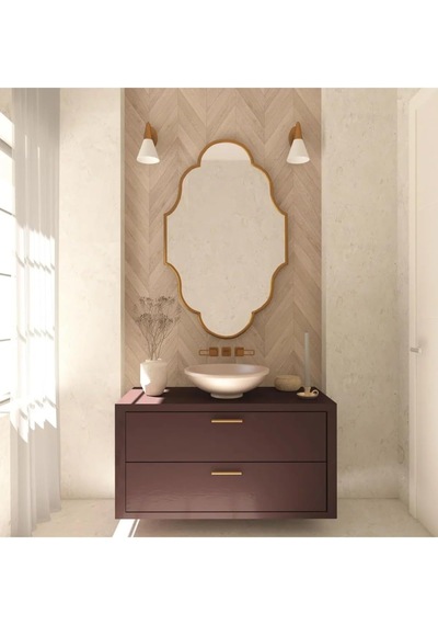 60x90 Duvar Dekor Aynası/duvar Aynası/konsol Aynası/estetik Ayna Gold Diğer