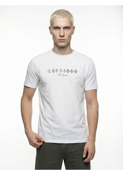 LOFT Regular Fit Erkek Tshirt K.kol Lf2041024 Q1.v1 Beyaz