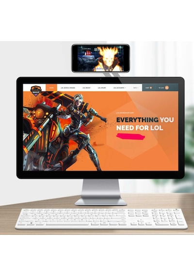 Laptop - Monitör Yanı Telefon Tutucu Mıknatıslı Sj05-Gümüş