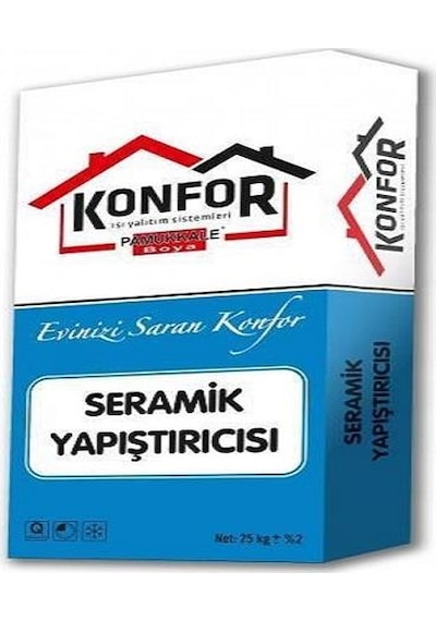 Konfor Seramik Yapıştırıcı 25 Kg Gri