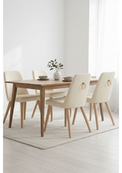 Halka Sarkaç Kulp - Altın Sarı Sandalye Arkası Mobilya Kulbu - Üstten Vidalı - 60 Mm Çap Altın Sarı
