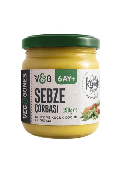 Veg&bones Bebek Çorbası 190 G Sebze - Ek Gıda 3'li Ekonomik Paket - 3 Adet Tarı