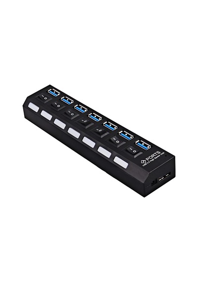 Lexroo A5258 7 Portlu Usb 3.0 Hub Anahtarlı Çoklayıcı Çoğaltıcı Switch
