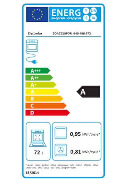 Electrolux EOA5220FOR Surroundcook 72 L Rustik Cam Ankastre Fırın