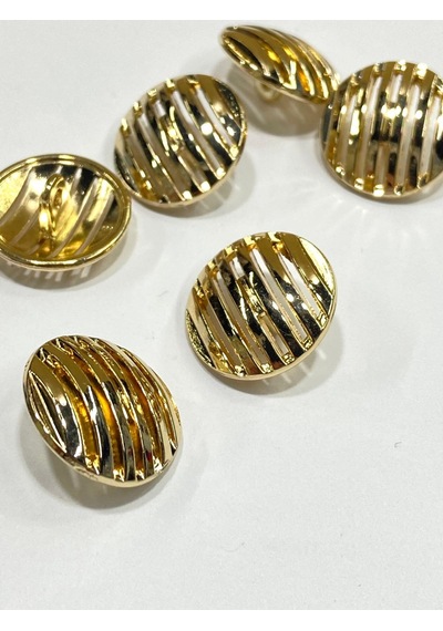 Izgara Model Metal Düğme / Gold / - 1,8 Cm