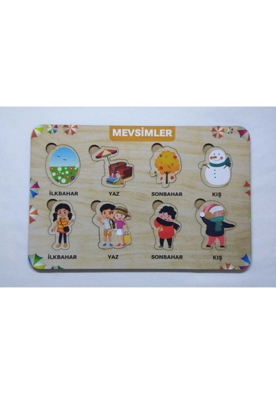 Ahşap Puzzle 10'lu Set Eğitici Oyuncak