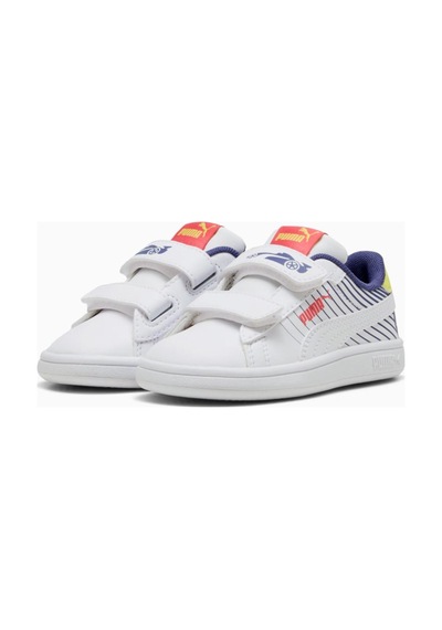 Puma 400658 01 Smash 3.0 Poised 2race Vlnf Beyaz-mavi Çocuk Spor Beyaz