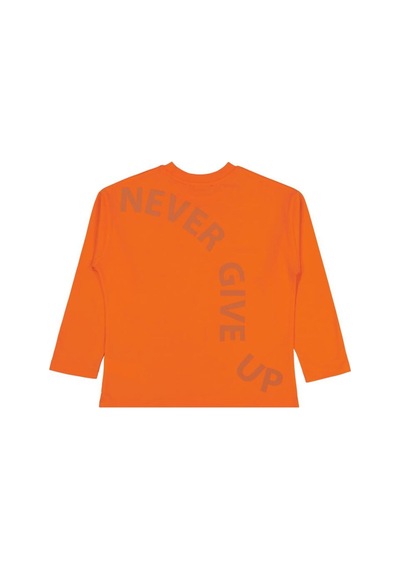 Civil Boys Never Gıve Up Baskılı 10-13 Yaş Sweatshirt Turuncu