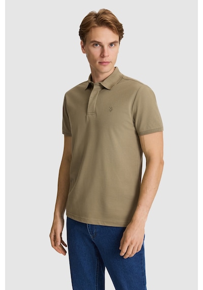U.S. Polo Assn. U.s. Polo Assn. Erkek Haki Tişört Basic 50327003-vr027