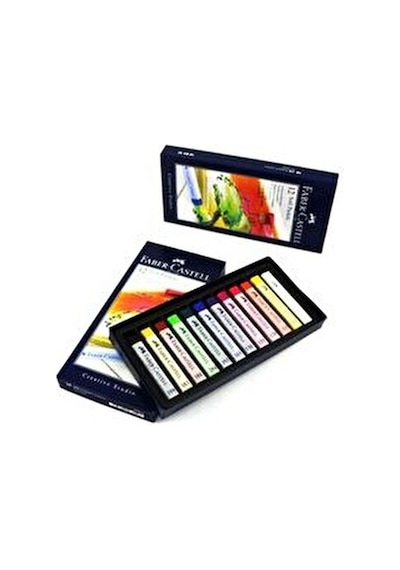 Faber-castell Creative Studio 12 Renk Yüksek Kalite Soft Toz Pastel Boya Seti Karışık