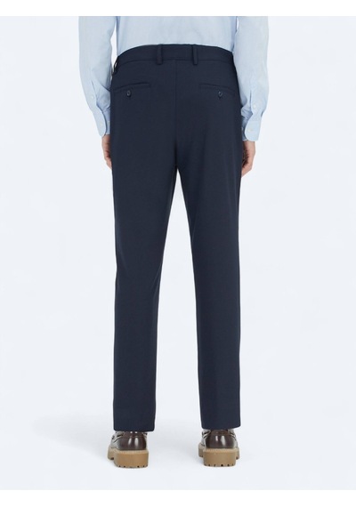 Kip Lacivert Düz Dokuma Jogging Fit Casual Pantolon