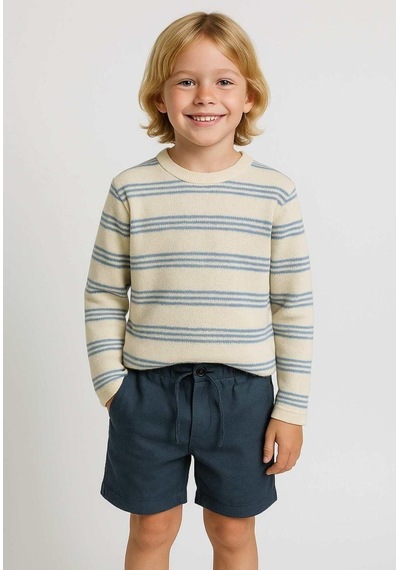Nanica Kids Erkek Çocuk Çizgili Uzun Kollu Sweat Nc-126310 Mavi