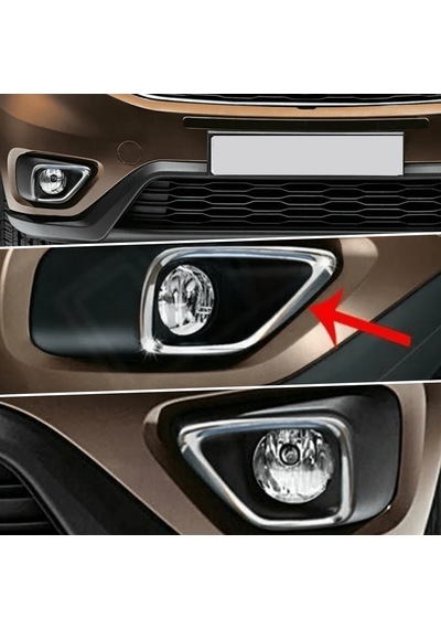 Fiat Doblo Krom 2 Parça Sis Farı Çerçevesi 2015 Ve Sonrası Paslan