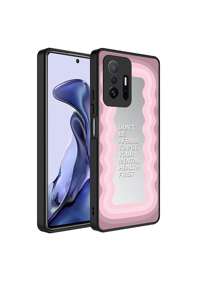 Xiaomi Mi 11t 5g Kılıf Aynalı Desenli Kamera Korumalı Parlak Zore Mirror Kılıf