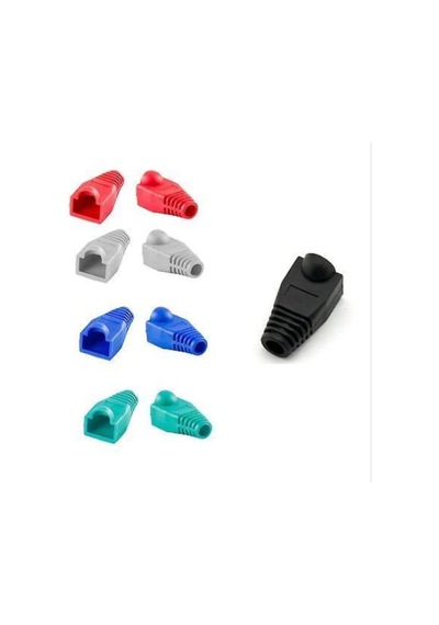 100 Adet Yeni Nesil Rj45 Jak Konnektör + 100 Adet Rj45 Cover