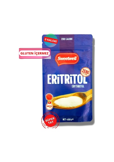 Sweetwell Eritritol Doğal Toz Tatlandırıcı Sıfır Kalori 400 Gr