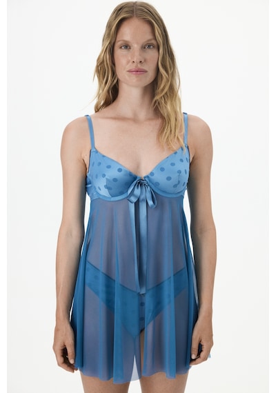 Penti Mavi Front Openning Babydoll Petrol Mavisi