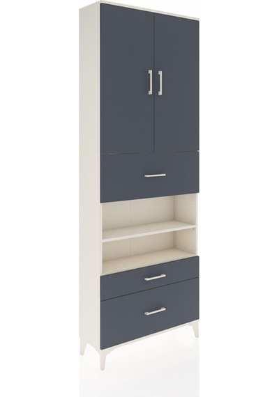 Arges Dolap 5 Raflı 3 Çekmeceli 2 Kapaklı 88x30x243 Aytaşı-an... Aytaşı