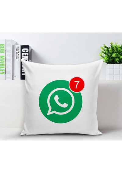 Kişiye Özel Whatsapp Beyaz Yastık Kılıfı