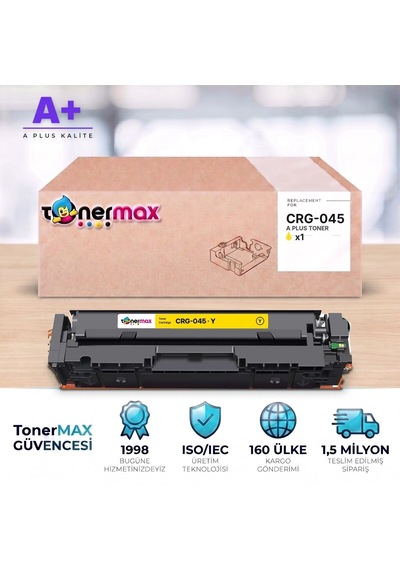 Canon Crg-045 Y Sarı Uyumlu Toner A Plus / Lbp611cn / Lbp613cdw / Mf631cn / Mf633cdw / Mf635cx