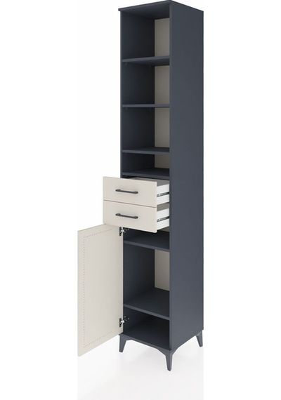 Hyperion Dolap 6 Raflı 2 Çekmeceli Tek Kapaklı 44x44x243 Antrasit-aytaşı Antrasit Hyperion Dolap 6 Raflı 2 Çekmeceli Tek Kapaklı 44x44x243 Antrasit-aytaşı Antrasit