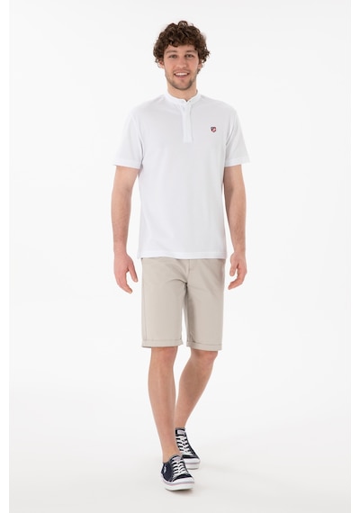 U.S. Polo Assn. Erkek Regular Fit Hakim Yaka Beyaz Basic Tişört 50305914-VR013 U.S. Polo Assn. Erkek Regular Fit Hakim Yaka Beyaz Basic Tişört 50305914-VR013