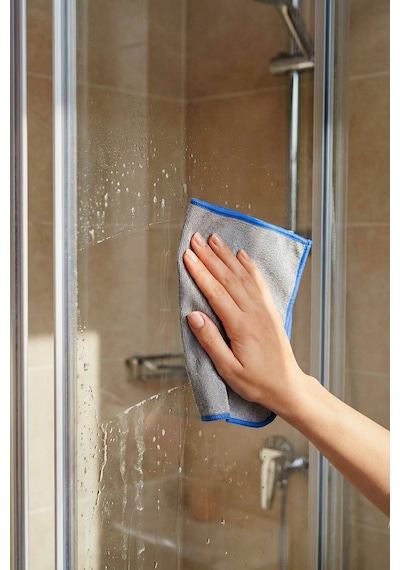 Twino 3'lü Güçlü Temizlik Bezi 25x25 Ultra Sert Banyo Lavabo Duşakabin Zor Kir Teli Ovma Bezi