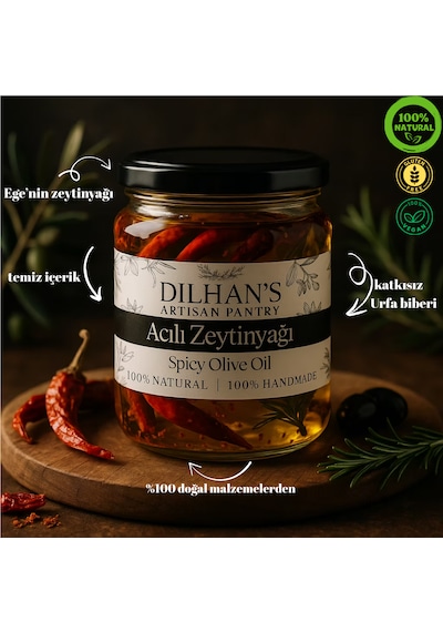 Dilhan's Artisan Pantry Acılı Zeytinyağı 250 ML