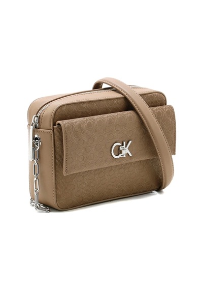 Ck Camera Bag W/pocket Mono Bej