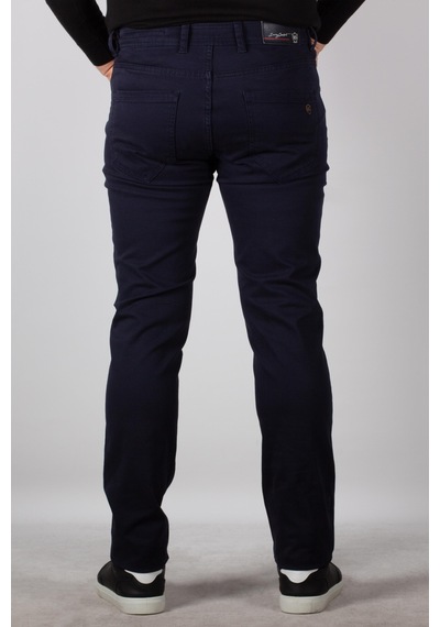 Erkek Chino Pantolon Gabardin Slim Fit Dar Kesim Lacivert 2160 Lacivert
