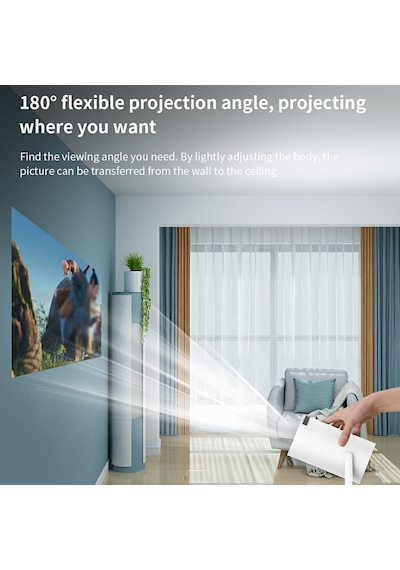 Osiuujkw Hy300 Pro Led Projektör Android 11.0 Wifi 6 Bt 5.0