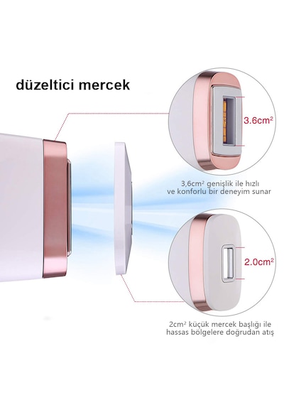 Mlay T4 Pembe Ipl Lazer Epilasyon Cihazı