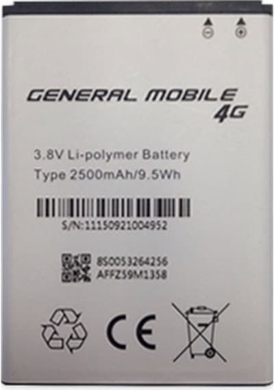 Senalstore General Mobile Discovery 4g Uyumlu Pil Batarya