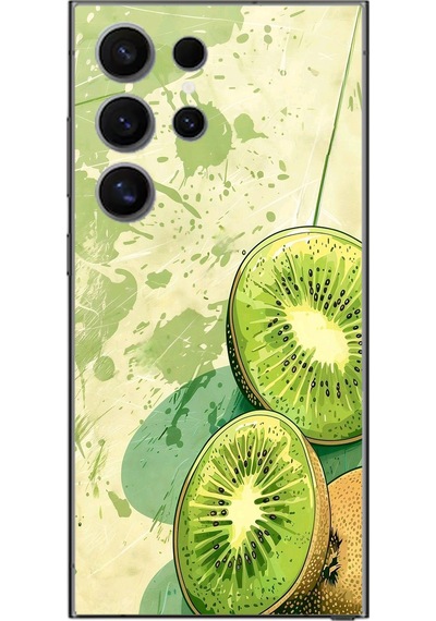 Samsung Galaxy S24 Ultra Uyumlu Kiviler Baskılı Silikon Kılıf Renkli