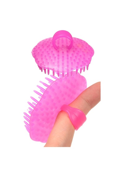 Scalp Massager Kafa Derisi Masaj Fırçası Ve Mini Saç Yıkama Aparatı
