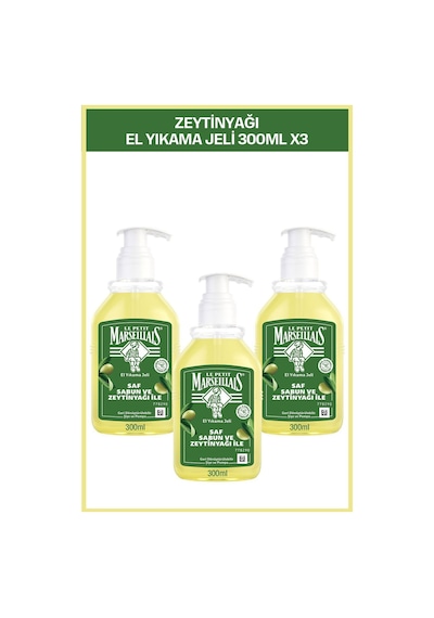 Le Petit Marseillais Zeytinyağı Sıvı Sabun 3 x 300 ML