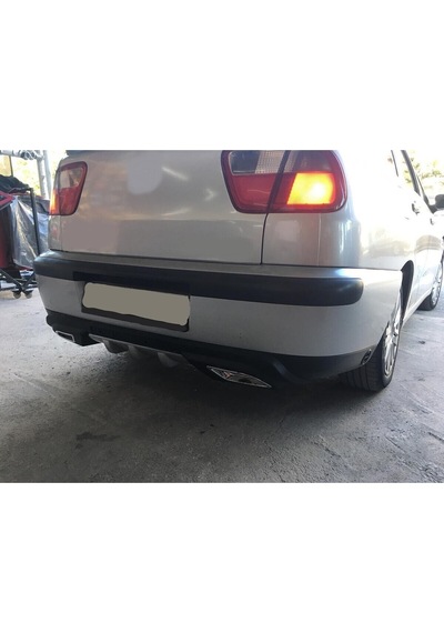 Seat Cordoba Kasa Uyumlu Body Kit Difüzör 2 Çıkış Gri Kare