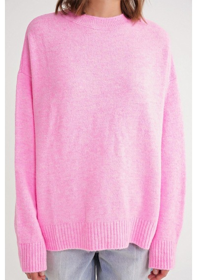 Hiccup Mixray Oversize Triko Kazak Toz Pembe