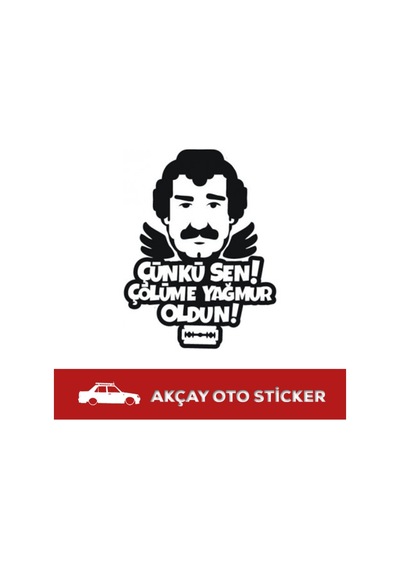 Müslüm Gürses Sticker Jilet Sticker Müslüm Baba Oto Sticker
