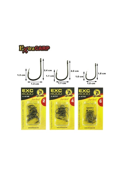 Sazan İğnesi Extracarp Hooks Exc 4000 2 No 10 Lu Paket - Standart