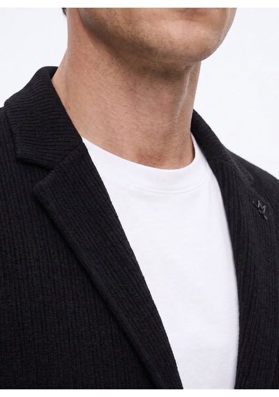 Fabrika Lacivert Erkek Slim Fit Armürlü Ceket Ceka - F- T- 2- A