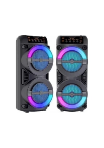 Hubrendy Tekno Led Işıklı Kablosuz Bluetooth Hoparlör Usb Tf Kart Destekli