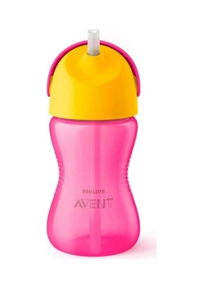 Philips Avent Desenli Pipetli Bardak 300 Ml Kız 12M+ Pembe