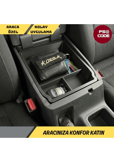 Toyota Hilux 2016-2025 İle Uyumlu, Orta Konsol Düzenleyici-organizer