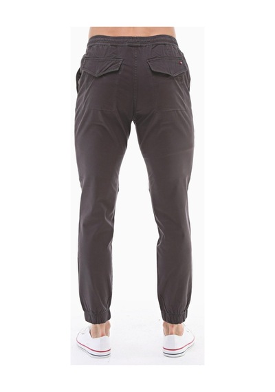 Cedy Denim Erkek Lastikli Mevsimlik Gabardin Jogger Bağcıklı Pantolon C314 Antrasit