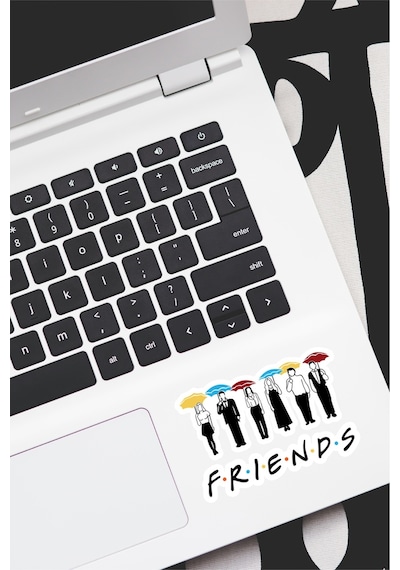 Friends Dekoratif Laptop Notebook Tablet Telefon Sticker Set 01