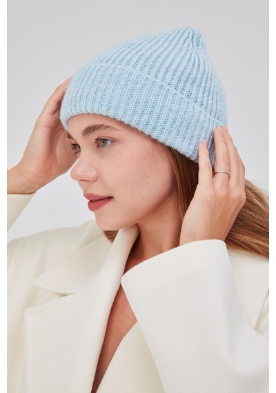 Derikem Basic Şık Standart Lüks Unisex Tiftik Bere Açık Mavi