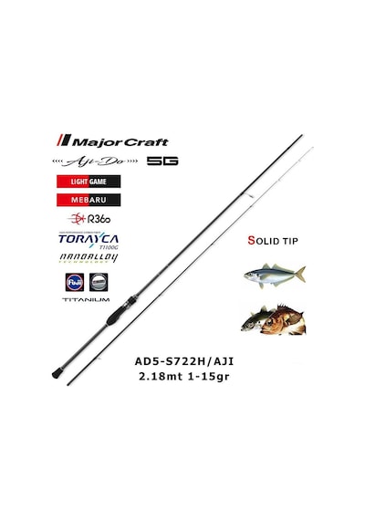 Major Craft 5g Aji Do Aji Kamış Ad5 S722h Aji 218cm 1-15g